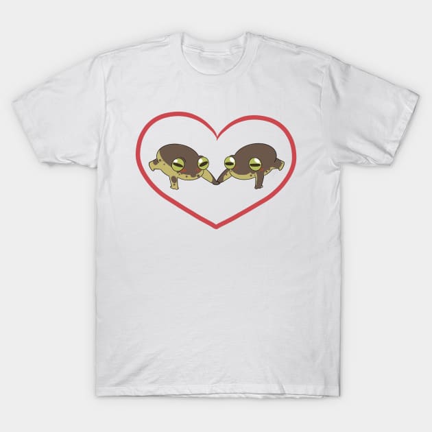 Frogs in love T-Shirt by Skyfrost Studio